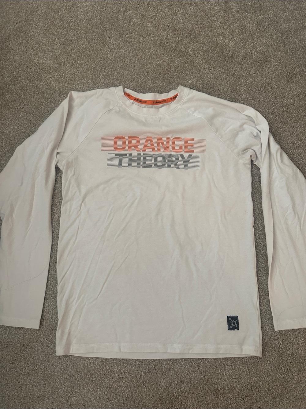 Orangetheory Long Sleeve Crew Neck Shirt - White